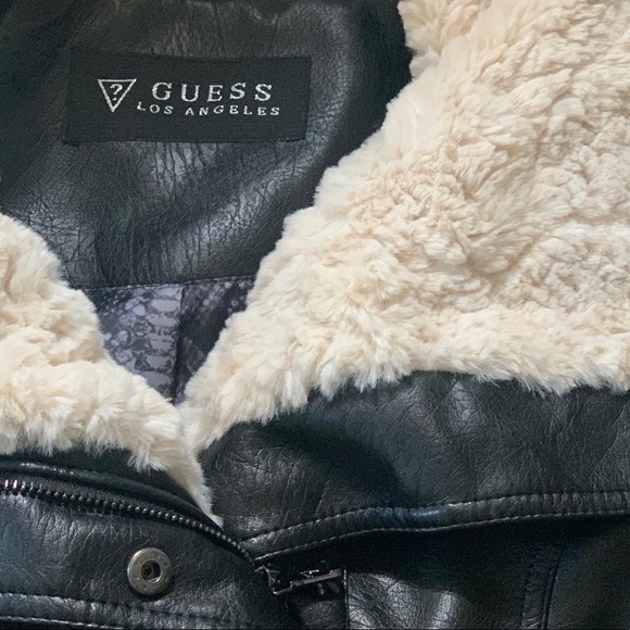 🖤 XS GUESS Leather Jacket 🖤 - Picture 3 of 4